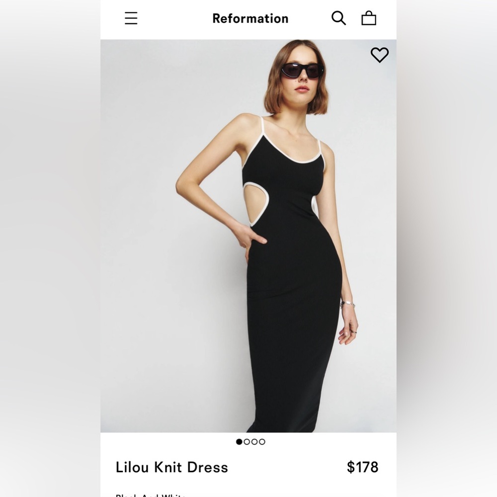 NWT Reformation Lilou Knit Dress Size Medium